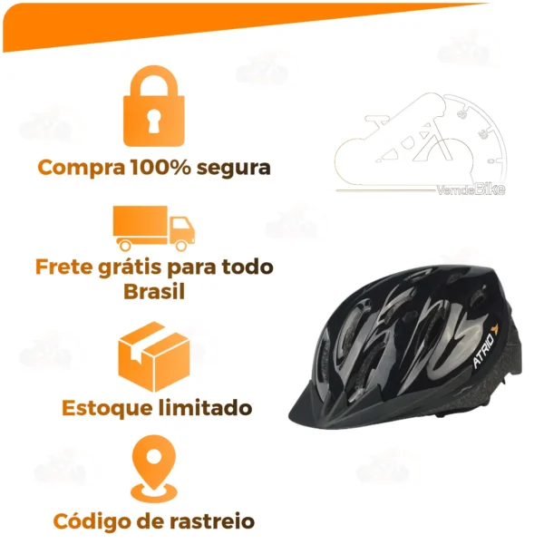 Capacete de Ciclismo UltraLeve Atrio® - 50% OFF - Image 8