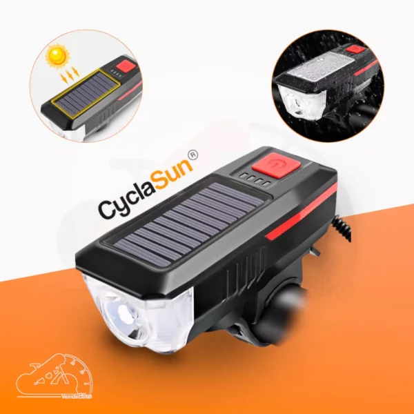 CyclaSun® - Farol com Painel Solar | 30% OFF